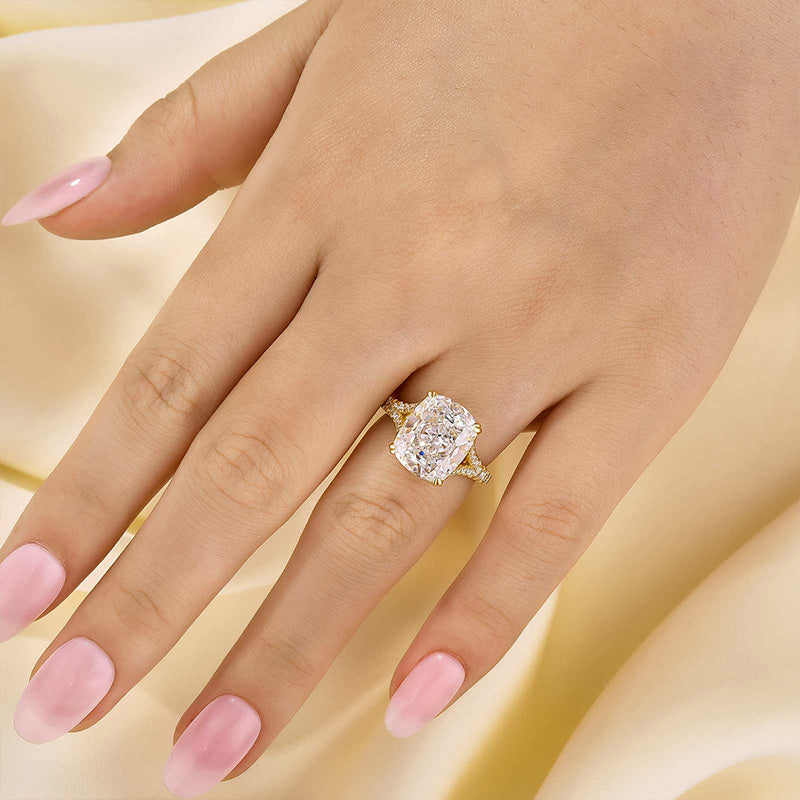 Mm Split Shank Cushion Cut Ring Stunning Split Shank Cushion Cut