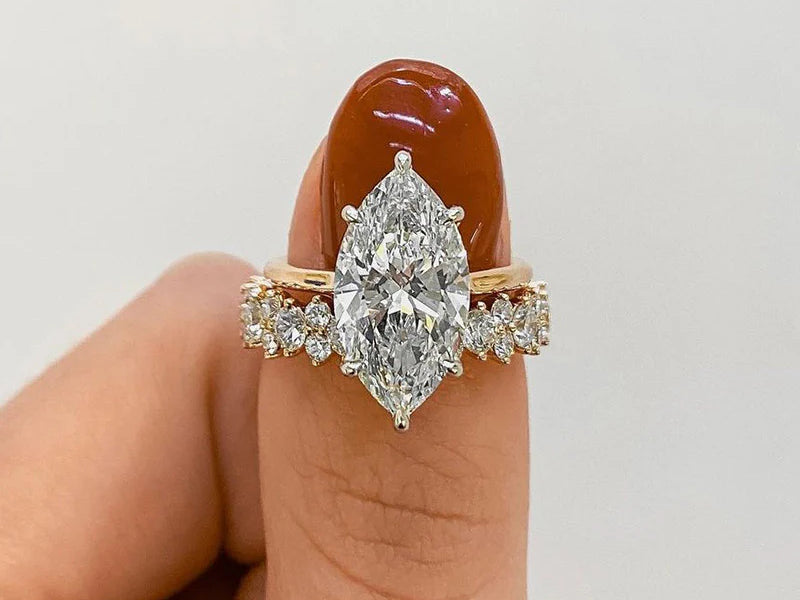 How to Pair a Marquise Engagement Ring with a Wedding Band: A Comprehensive Guide