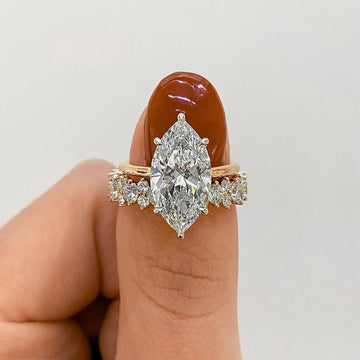 How to Pair a Marquise Engagement Ring with a Wedding Band: A Comprehensive Guide