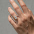 Moissanite 4.0Ct Solitaire Oval Cut Engagement Ring with Plain Wedding Band - louilyjewelry