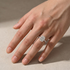 Moissanite 4.0Ct Cushion Cut White Gold Moissanite Diamond Engagement Ring - louilyjewelry