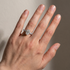 Moissanite 4.0Ct Oval Cut Hidden Halo Engagement Ring - louilyjewelry