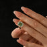 Moissanite 3.0Ct Yellow Gold Halo Emerald Stone Emerald Cut Engagement Ring - louilyjewelry