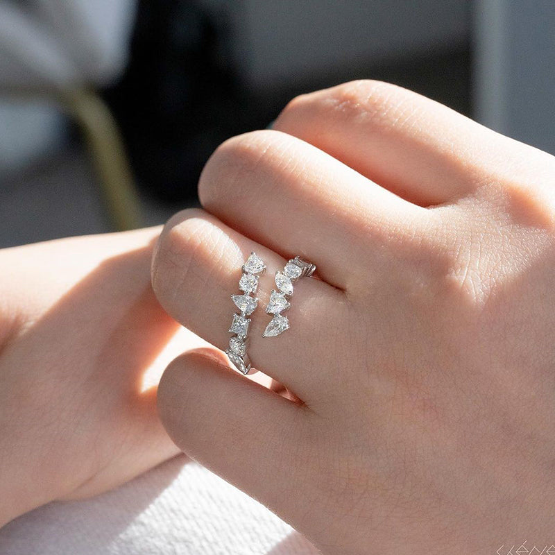 Louily Special Open Design Wedding Band - louilyjewelry