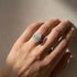 S925 8.0Ct Pear Cut Split Shank Engagement Ring For Woman - louilyjewelry