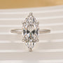 Classic 3.0~4.0Ct Marquise Cut Hidden Halo Engagement Ring Travel Ring - louilyjewelry