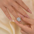 Louily 3.5 Carat Simulated Diamond Halo Radiant Cut Engagement Ring - louilyjewelry