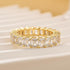 3.5Ct Emerald Cut Women's Wedding Band In Sterling Silver - louilyjewelry
