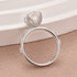 Moissanite 2.5Ct Oval Cut White Gold Engagement Ring - louilyjewelry