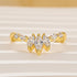 Elegant Marquise & Round Cut White Gold Wedding Band - louilyjewelry