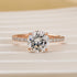 Louily Classic Round Cut Engagement Ring In Sterling Silver - louilyjewelry