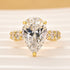 Luxe 5.0Ct Pear Cut Engagement Ring Travel Ring In Sterling Silver - louilyjewelry