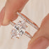 4.0Ct Marquise Cut Wedding Ring Set Travel Ring With Classic Wedding Band - louilyjewelry