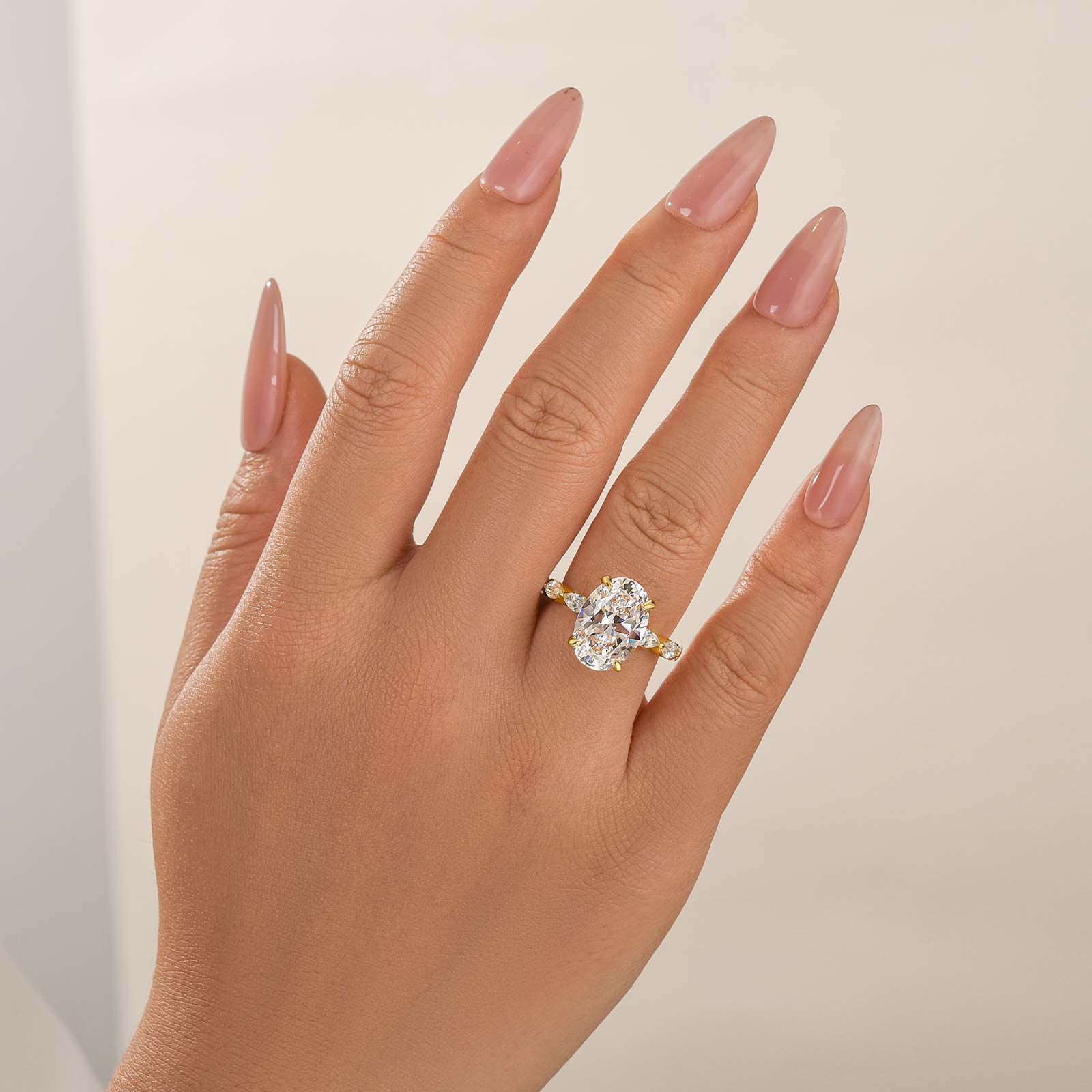 4.5Ct Oval Cut Engagement Ring Promise Ring For Her