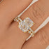 4.5 Carat Radiant Cut Hidden Halo Wedding Set – Brilliance in Every Angle - louilyjewelry
