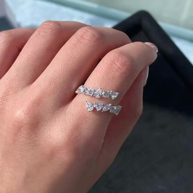 Louily Special Open Design Wedding Band - louilyjewelry