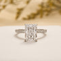3.5Ct Elegant Radiant Cut Engagement Ring For Women In Sterling Silver - louilyjewelry