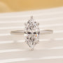 Classic 3.0~4.0Ct Marquise Cut Hidden Halo Engagement Ring Travel Ring - louilyjewelry