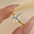 Louily Classic 2.5~4.0 Carat Pear Cut Engagement Ring In Sterling Silver - louilyjewelry