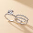 2.0Ct round cut engagement ring with enhancer band
