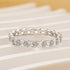 Elegant Radiant Cut Yellow Gold Women's Wedding Band In Sterling Silver - louilyjewelry