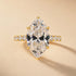 4.5Ct marquise cut hidden halo engagement ring