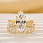 3PC 4.0Ct Marquise Cut Hidden Halo Wedding Ring Set with Marquise&Oval Cut Wedding Band - louilyjewelry