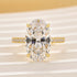 5.0Ct Oval Cut Hidden Halo Engagement Ring In Sterling Silver - louilyjewelry