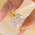 Louily Gorgeous 8.0 Carat Yellow Gold Cushion Cut Engagement Ring for Women In Sterling Silver - louilyjewelry