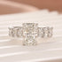 Moissanite 3.5Ct Radiant Cut Engagement Ring with 3.0 Ct Radiant Cut Band - louilyjewelry