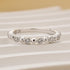 Louily Classic Round Cut Wedding Band For Women In Sterling Silver - louilyjewelry