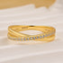 Unique X Criss Cross Wedding Band For Women In Sterling Silver - louilyjewelry