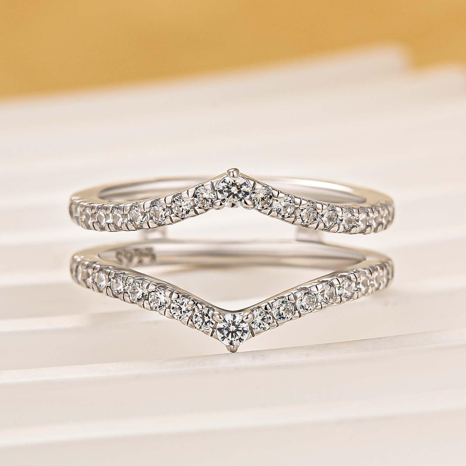 Vintage Engagement Ring Enhancer Wedding Band In Sterling Silver - louilyjewelry