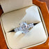 Louily Luxurious 4.5Ct Oval Cut Engagement Ring In Sterling Silver - louilyjewelry
