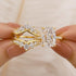7.0Ct yellow gold radiant insert engagement ring set