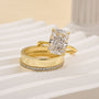Louily Classic 5.0Ct Radiant Cut 3PC Wedding Set - louilyjewelry