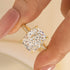 Louily Stunning 8.0 Carat Yellow Gold Cushion Cut Engagement Ring In Sterling Silver - louilyjewelry