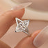 3.0Ct Marquise Cut Split Shank Engagement Ring Travel Ring In Sterling Silver - louilyjewelry