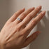 Princess Cut Engagement Ring Worn on Woman’s Hand