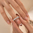 S925 Emerald Cut White Gold Wedding Band For Woman - louilyjewelry