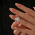 Louily Moissanite 2.0 Ct Princess Cut White Gold Wedding Ring Set For Women - louilyjewelry