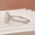 Louily Romantic Moissanite 3.0Ct Radiant Cut White Gold Engagement Ring For Women - louilyjewelry