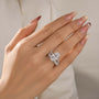 2PC 6.0Ct Oval Cut Wedding Ring Set With Marquise Cut Wedding Band - louilyjewelry
