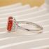 4.0Ct Cushion Cut Side Stone Engagement Ring Travel Ring In Sterling Silver - louilyjewelry