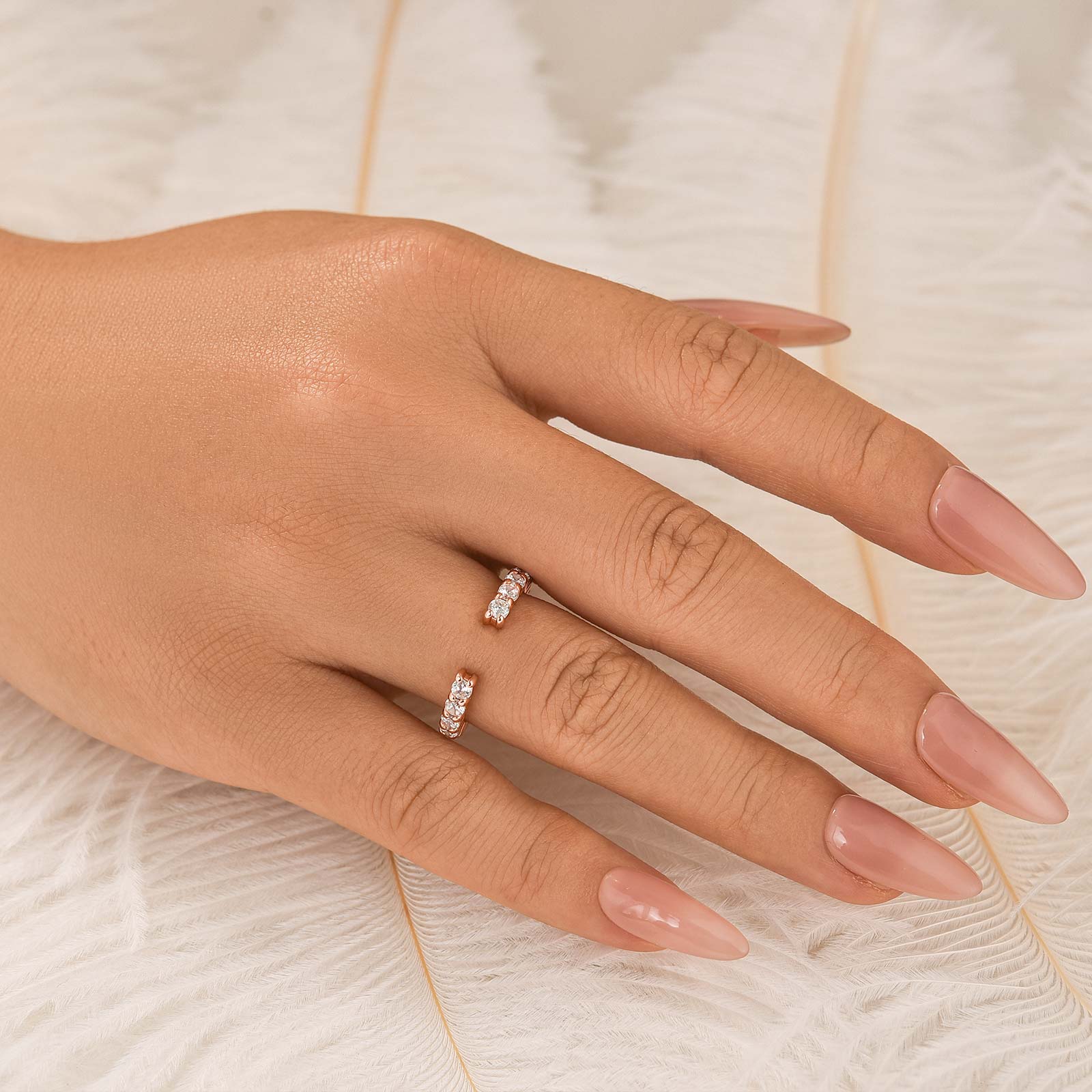 1.3Ct Open Round Cut Eternity Wedding Band In Sterling Silver