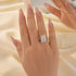 7.0Ct Elongated Radiant Cut Engagement Ring For Women In Sterling Silver - louilyjewelry
