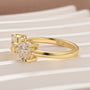 1.0Ct*2 Heart Cut Toi et Moi Yellow Gold Moissanite Engagement Ring in S925 Sterling Silver - louilyjewelry