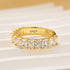 3.0Ct Radiant Cut Half Wedding Band Travel Ring In Sterling Silver - louilyjewelry