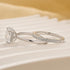 Louily Classic 3.0 Carat Cushion Cut Bridal Set In Sterling Silver - louilyjewelry