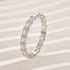 Elegant Radiant Cut Yellow Gold Women's Wedding Band In Sterling Silver - louilyjewelry